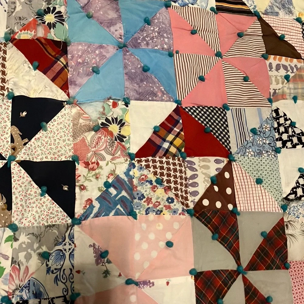 Vintage colorful quilt
